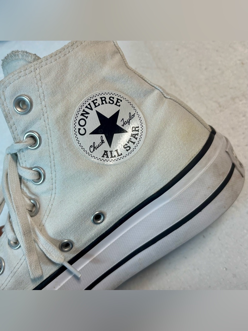 Unisex Converse  heck Tylor All Star Lift Platform High Top Size 6.5